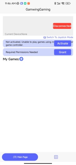 GamwingGamingภาพหน้าจอของแอป1